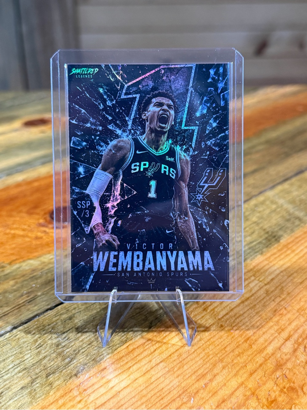 Victor Wembanyama San Antonio Spurs Shattered Legends SSP/3 Custom Card